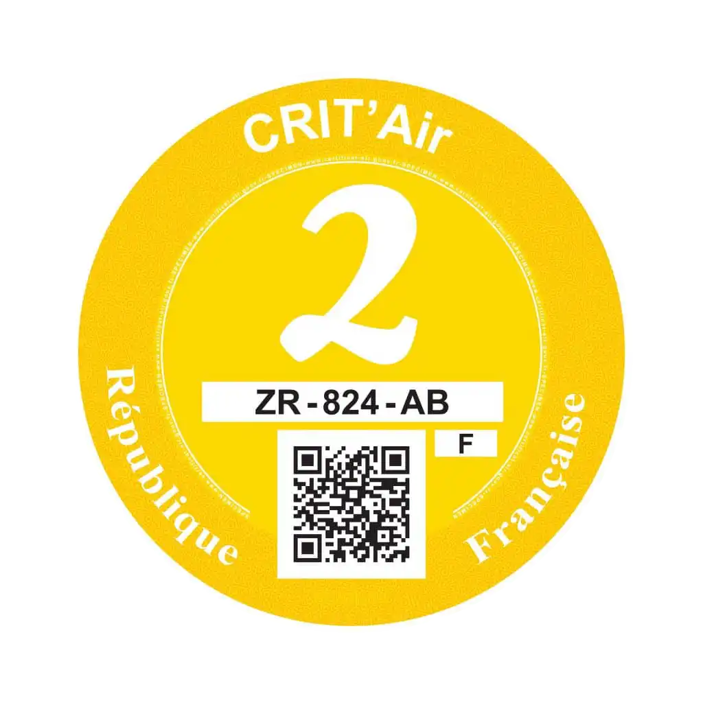 Vignette Crit'Air 2